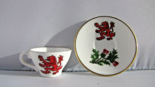 Caverswall Miniature Tea Cup & Saucer. Scotland