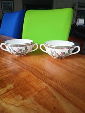 Pair of Dunn Bennett Co Ltd Burslem Vitreous Ironstone Soup Bowls