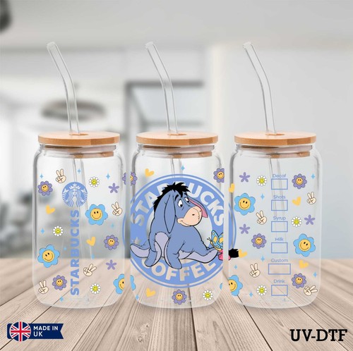 Eeyore dtf sticker - -, 16oz