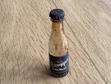 Vintage Miniature Advertising Glass Schweppes Soda Bottle 