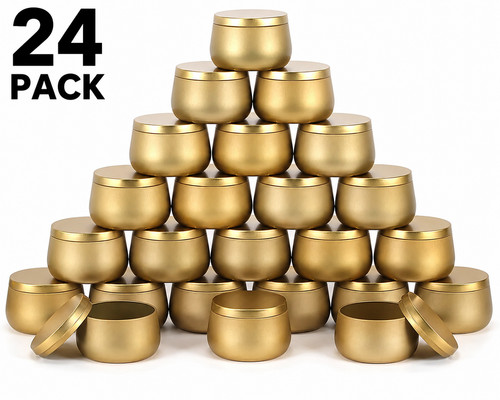 Candle jars with bamboo - candle,
