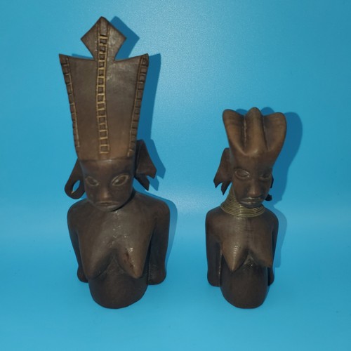 Pair vintage african - of,