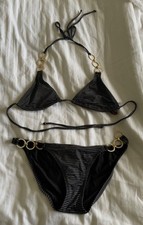 New ViX Paula Hermonny Stripe Bikini Size M