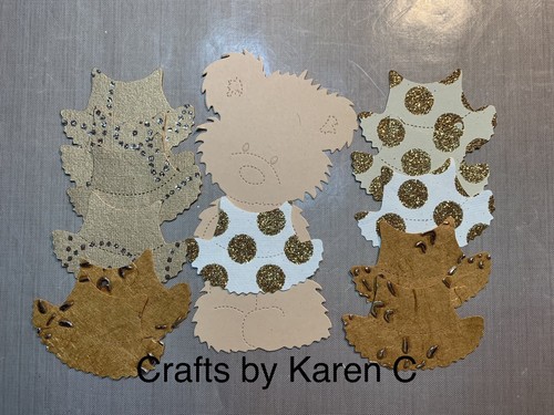 Dress die cuts in - x,