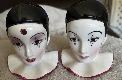 Vintage ceramic pierrot clown - pierrot,
