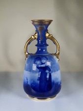 ANTIQUE ROYAL DOULTON "BLUE CHILDREN "VASE.c1882-1902