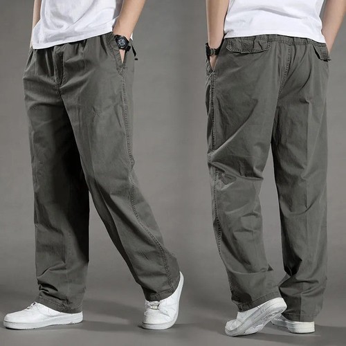 Men cargo trousers cotton - trousers,