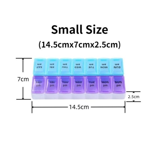 Weekly pill organiser box - pill,