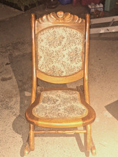 Antique Folding Wooden Rocking