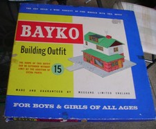 BAYKO Set 15 Boxed. Meccano