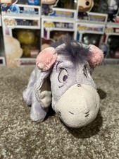 Disney store Winnie The Pooh plush - Fluffy Eeyore With ear warmers Teddy