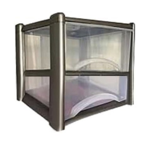 Plastic drawers tower unit - plastic,