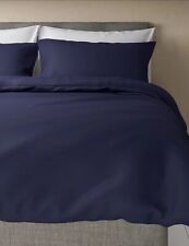 M&S Navy Linen Rich Duvet