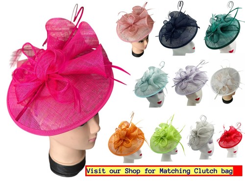 Fascinator round women large - fascinator, women's