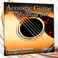 ADAGIO PRO Light Gauge Acoustic Guitar Strings 10-47  Steel Core Phosphor Bronze