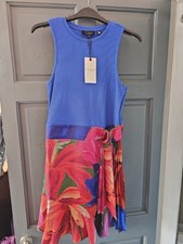 Ted Baker Blue Printed Pleated