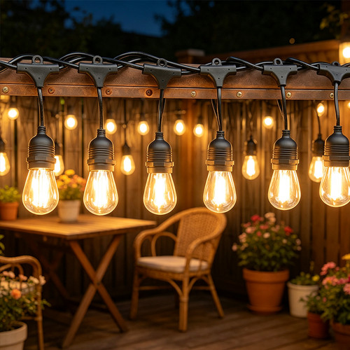 Outdoor string lights outside - outdoor,