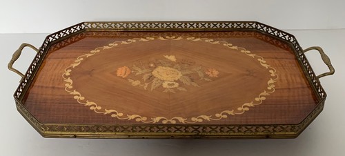 Antique marquetry wooden - marquetry,