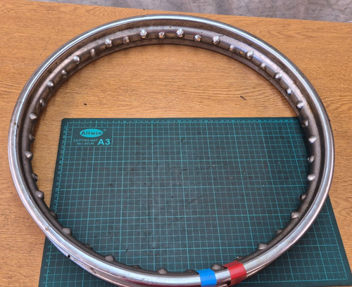 Dunlop chrome wheel rim - chrome,