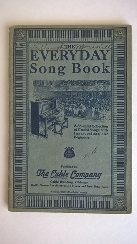 Everyday songbook antique 1916 - songbook,