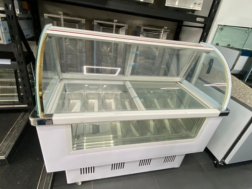 Ice cream display freezer - cream,