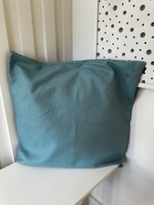 Missoni Home Cushion Cover Blue 60cm Square Textured Large Linen Cotton Mix NEW