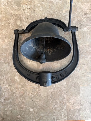 Schoolhouse bell cast - cast, iron