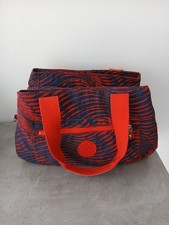 Kipling Bag Navy & Red Print