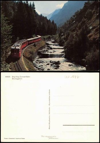 Postcard railway switzerland - postcard,
