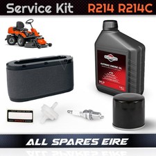 Husqvarna R214 R214C Rider Service Kit inc Air, Oil, Fuel Filters, Plug & Oil