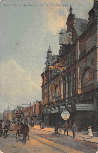 Postcard plymouth new palace - new,