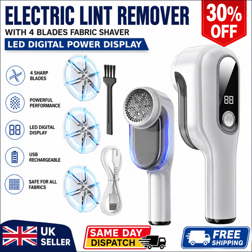 Electric lint remover with - remover, 4