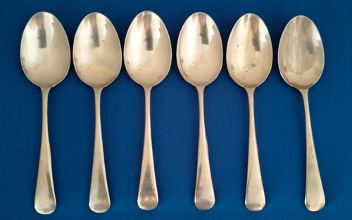 Vintage dessert spoons - 6, x