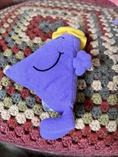 Mcdonalds Happy Meal Mr Men Mr Rush Purple Plush Cuddly Soft Toy 1999 Vintage