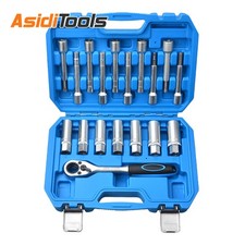Universal 18pcs Shock Absorber Strut Dome Bearing Tool Socket Wrench Nut Set 