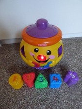 Fisher-Price Laugh And Learn Lights-Up Cookie Jar 5 Shapes Numbers Musical