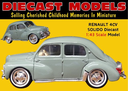 1947 renault 4cv grey - in, 1:43