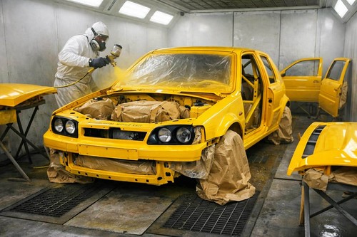 Exterior paint respray - , service