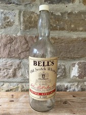 Vintage Bells Old Scotch Whisky 8 Pints/4.5L Embossed Large Bottle Money Box Jar