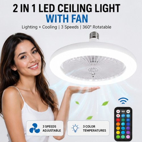 Ceiling led fan light - led,