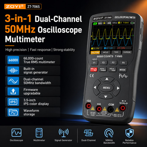 Zoyi 706s oscilloscope - zt-706s,