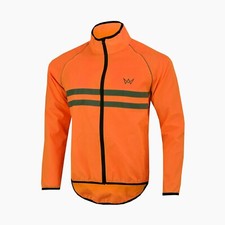 Mens Cycling Jacket High Visibility Waterproof Running Top Rain Coat S to 2XL