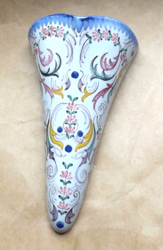 Hand painted wall pocket