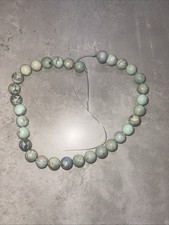 Ladies Blue Aqua Blue Marble Agate Strand 12mm Jewellery Maker Brand New