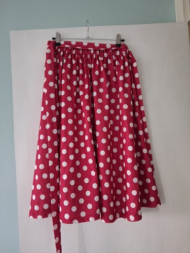 Flared skirt size red with - 10,