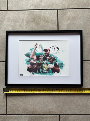 Tyson fury signed picture with - picture,