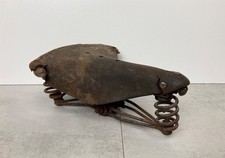 STUNNING ANTIQUE/VINTAGE LEATHER SPRUNG BICYCLE SADDLE BIKE SEAT