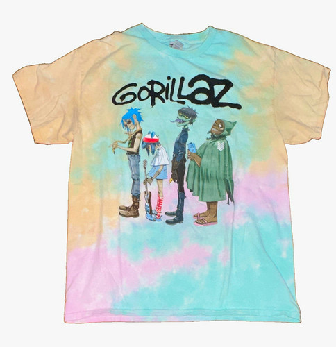 Gorillaz band tee tie - band,