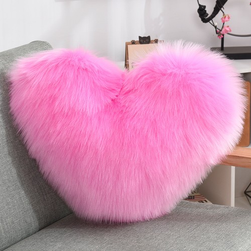 Love heart shape fluffy plush - love,