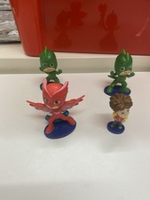 4 Pj Masks Toy Figures Inc 2 Gekko, Owlettes & Cameron Just Play/ Frog Box Gc